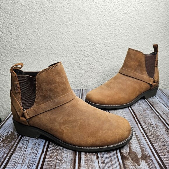 Teva Shoes - Teva De La Vina Dos Bison waterproof Leather Chelsea Boots Women's Size 8.5